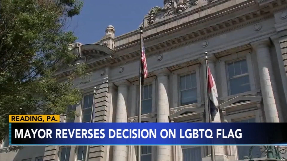 Reading Mayor Wally Scott reverses decision on gay pride flag at City Hall.