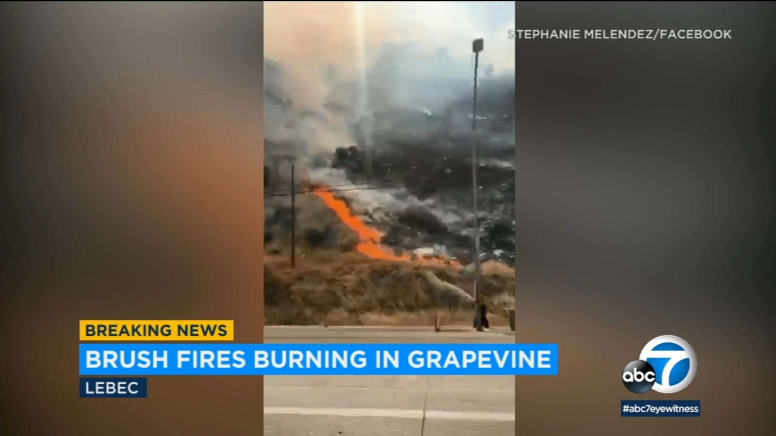 Evacuations ordered as two brush fires burn along 5 Freeway in