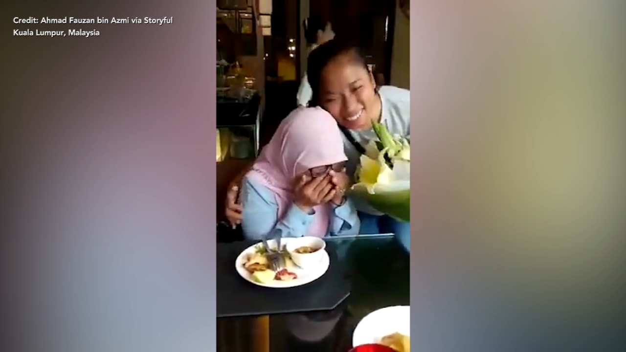 Daughter travels more than 6,000 miles to surprise mom