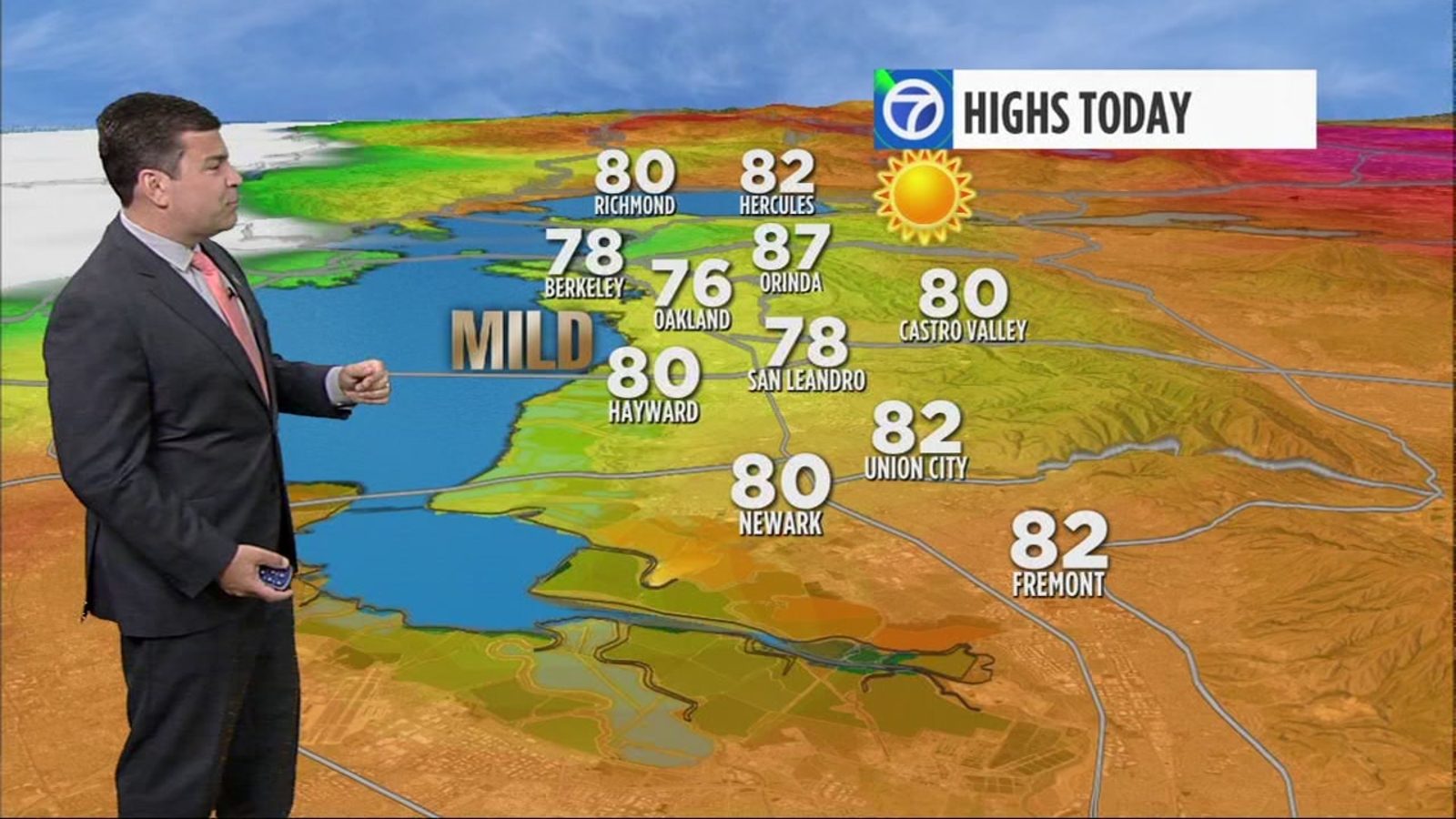 AccuWeather forecast Temperatures temporarily tumble today ABC7 San