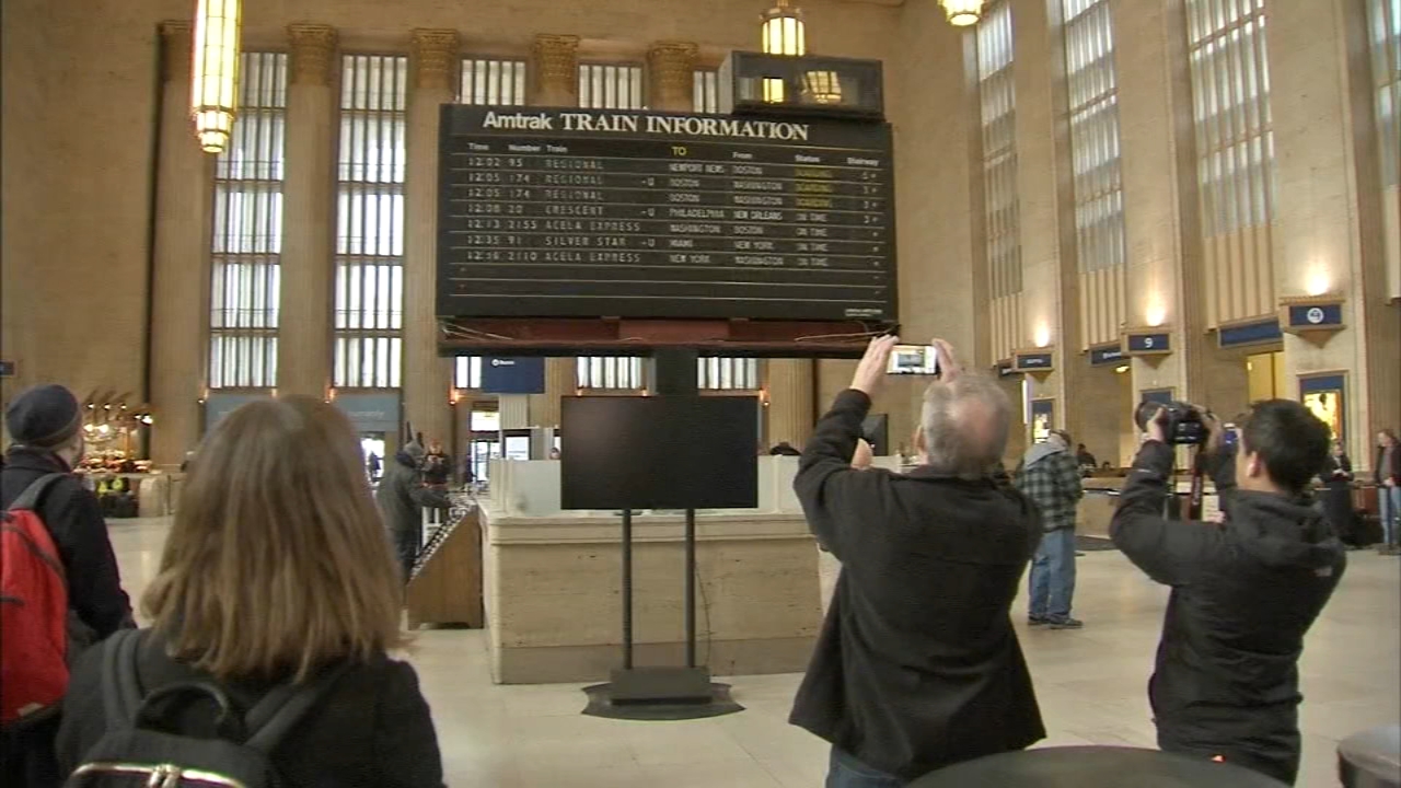 Iconic 30th Street Station flip board now on display in Reading