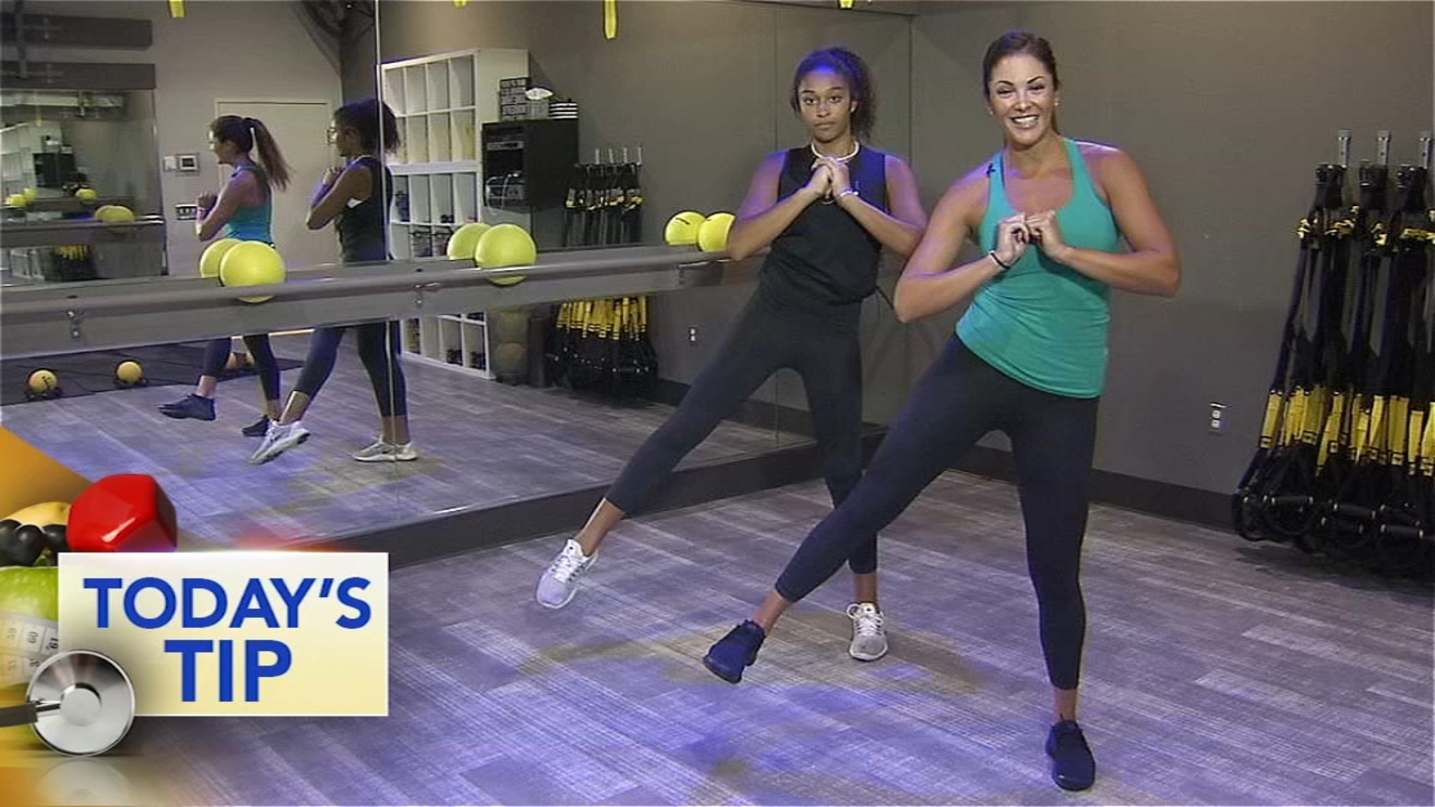 Lateral lunge with a lift - Today's Tip - 6abc Philadelphia