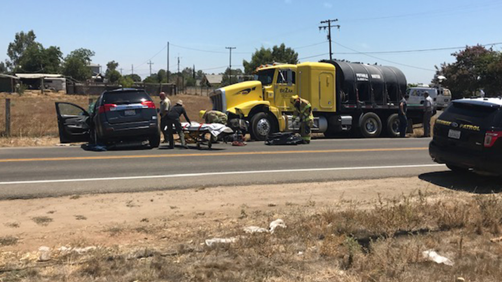 Elderly Woman Killed In Crash Involving Big Rig In Madera County