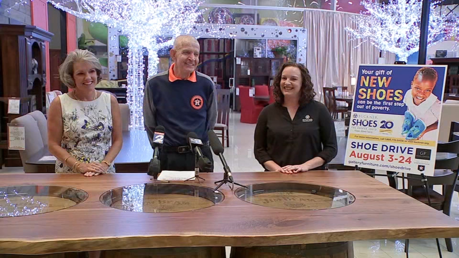 Gallery Furniture and Astros Foundation teaming up to provide shoes for