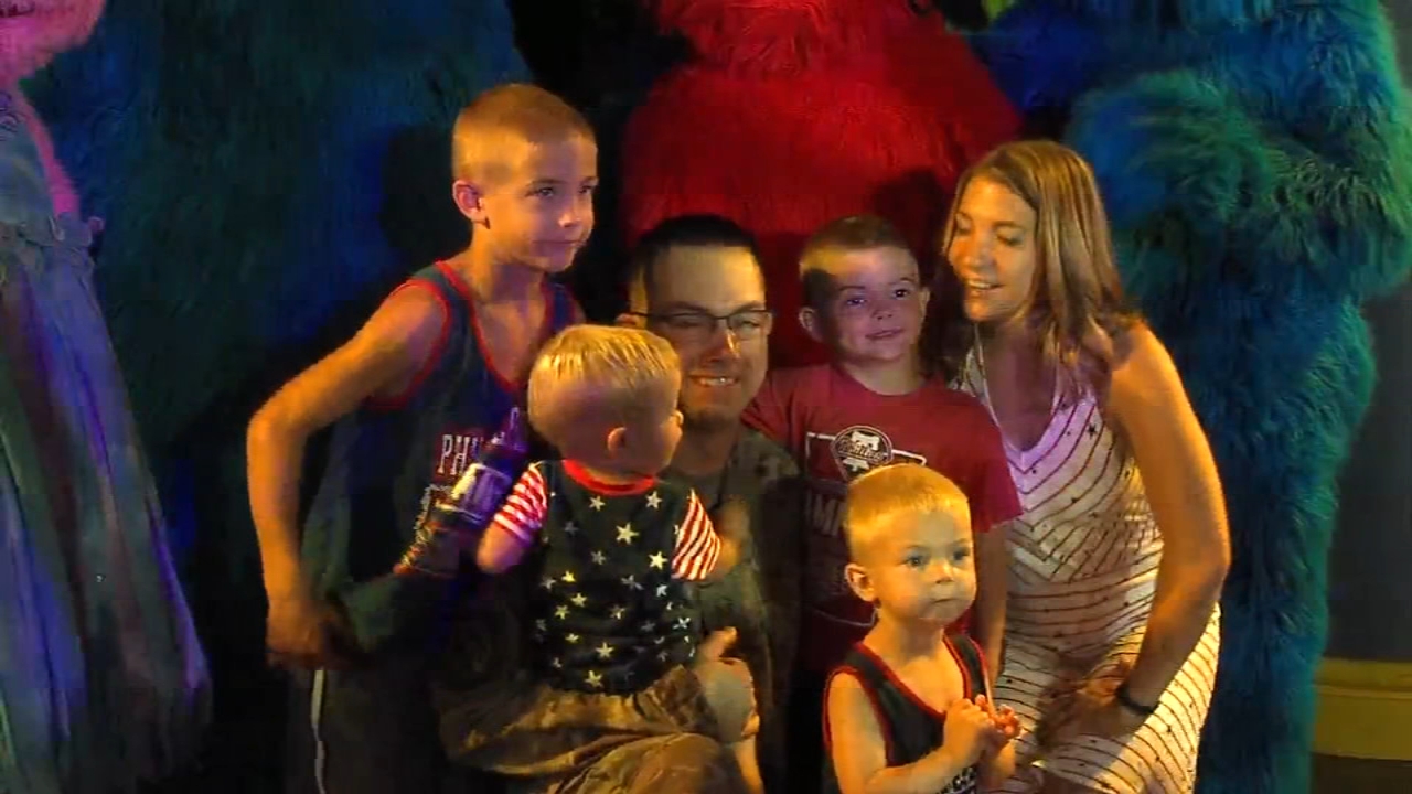 Bucks County father surprises kids after 6-month deployment