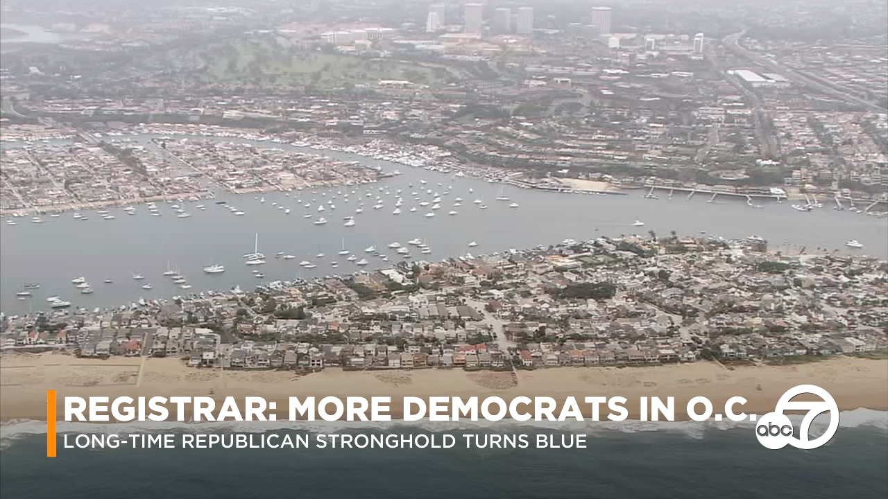 Democrats now outnumber Republicans in Orange County