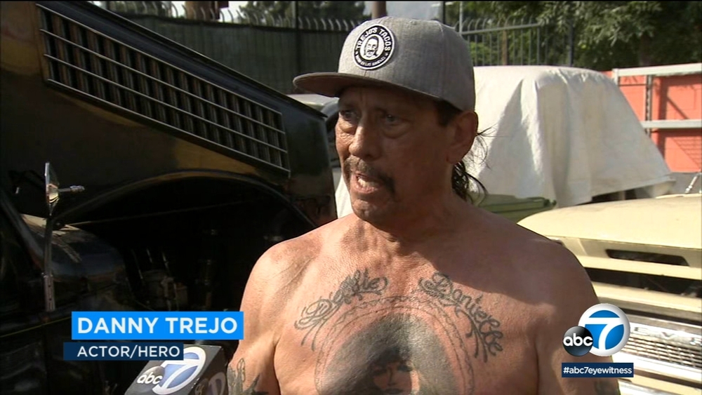 Actor Danny Trejo helps save child in Sylmar car crash