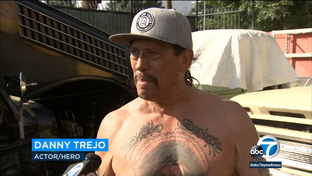 Actor Danny Trejo helps save child in Sylmar car crash