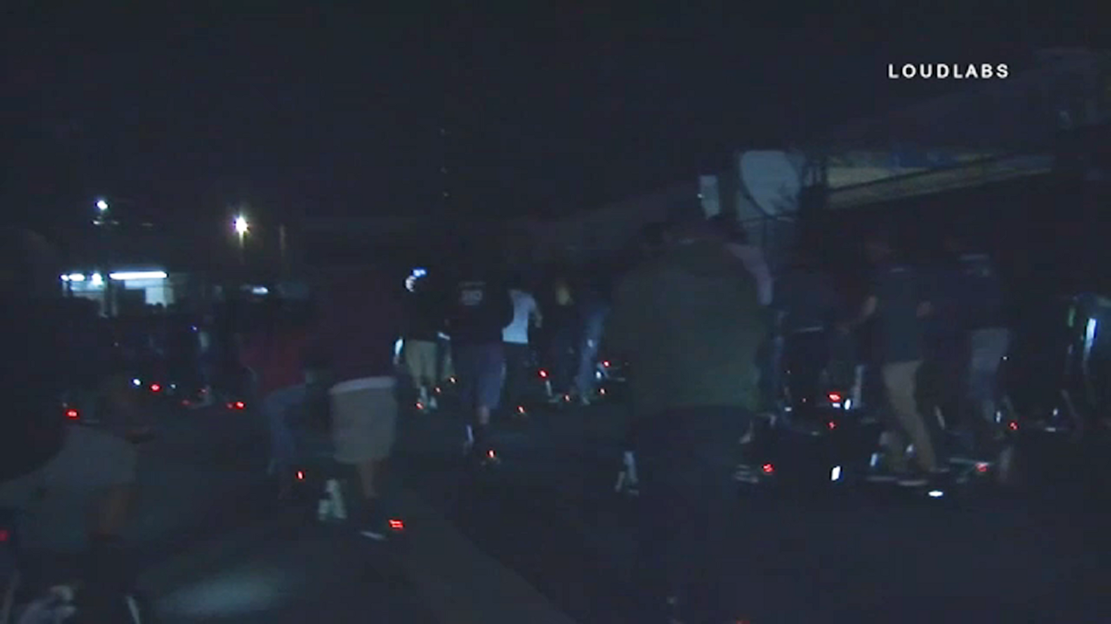 Scooter flash mob takes over the streets of downtown Los Angeles ABC7