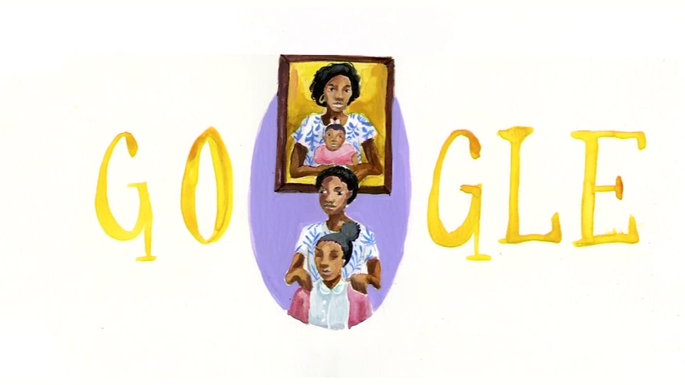 2019 'Doodle for Google' competition winner thanks mom with picture