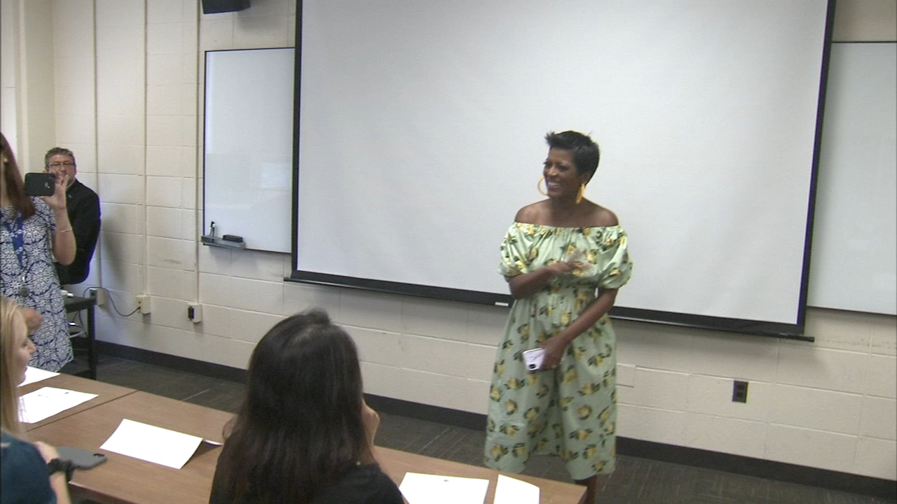 Tamron Hall makes surprise visit to Temple, talks with 6abc about new show