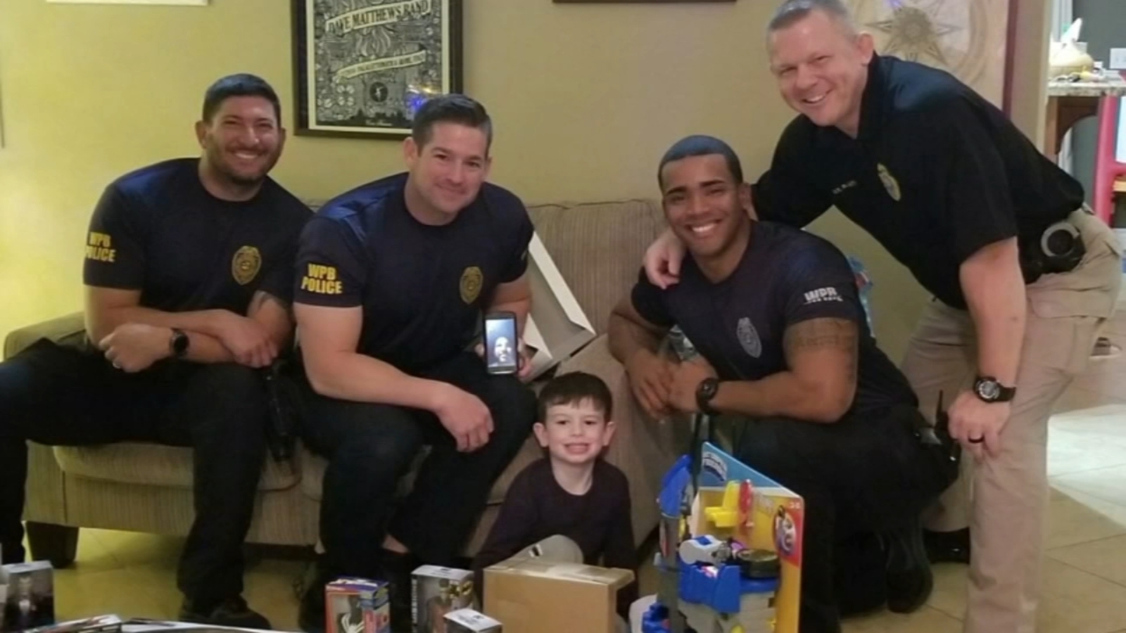 Pledge fulfilled Officers escort son of fallen policeman to first day