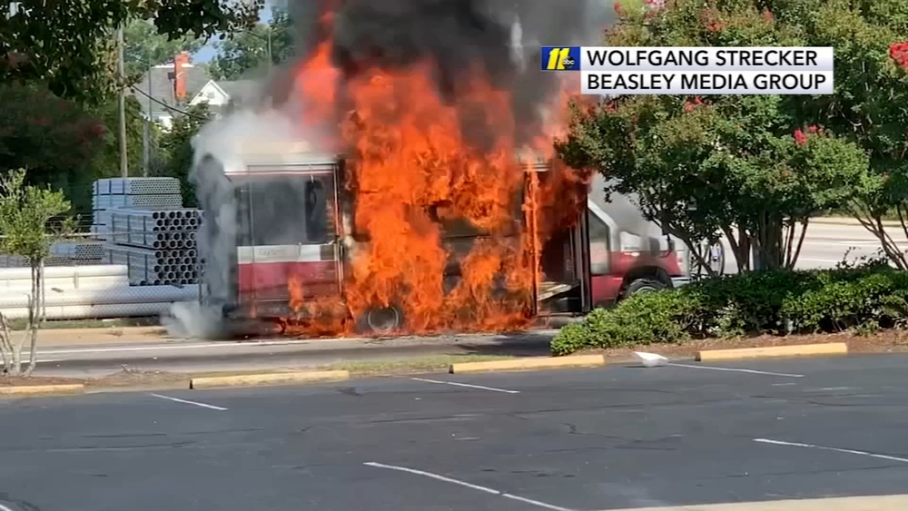 Video: Fayetteville transit bus catches fire, explodes