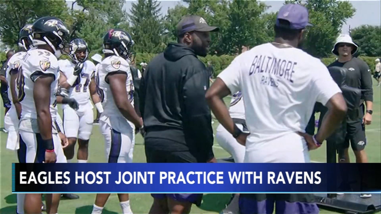 Philadelphia Eagles host joint practice with Baltimore Ravens 6abc