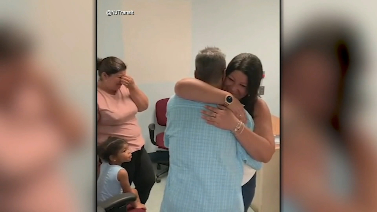 NJ Ttransit police officer reunites homeless man with family