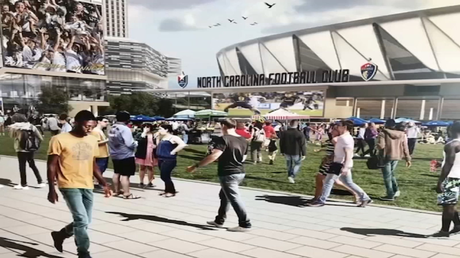 How realistic are the plans for the Downtown South soccer