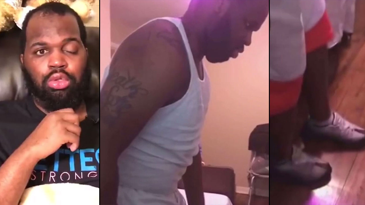 Man shot on Facebook Live standing up on his own