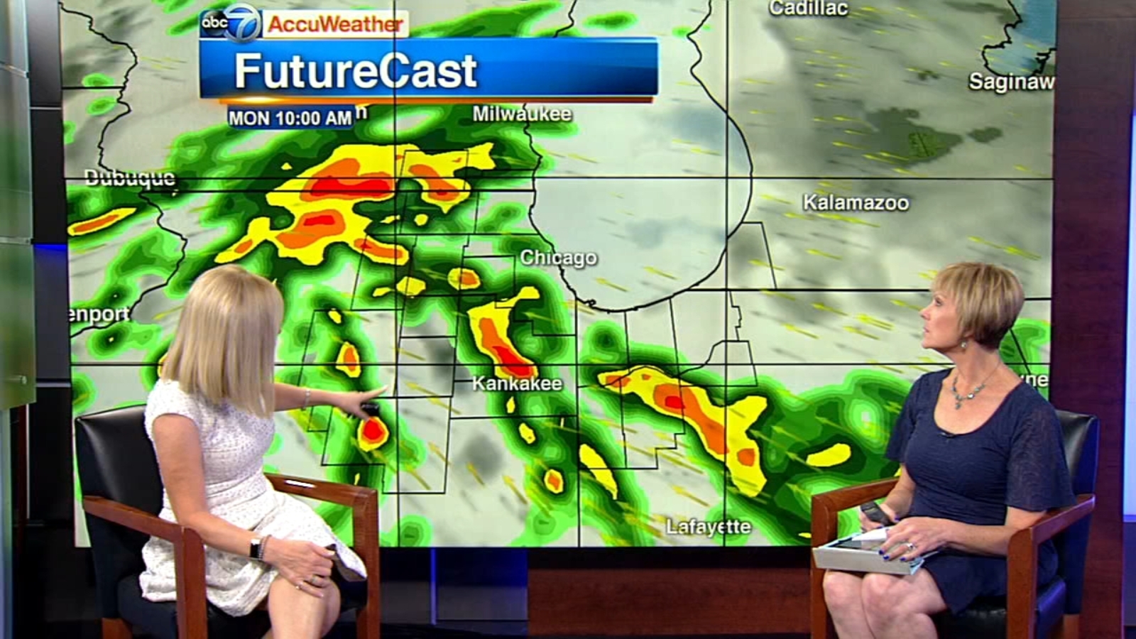 Chicago Weather Rain moves through area Monday ABC7 Chicago