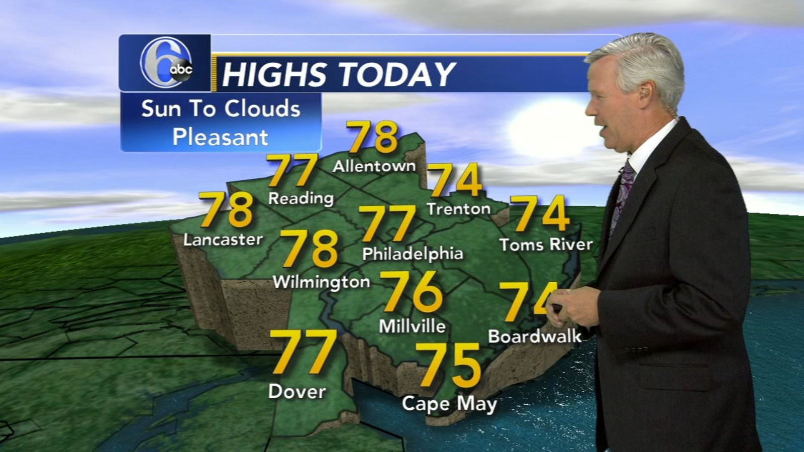 AccuWeather forecast for Philadelphia, Pennsylvania, New Jersey and