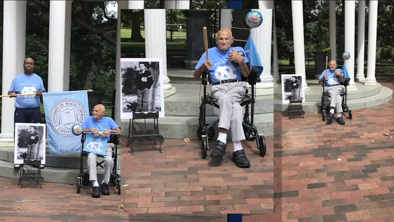 UNC legend celebrates 99th birthday at Old Well