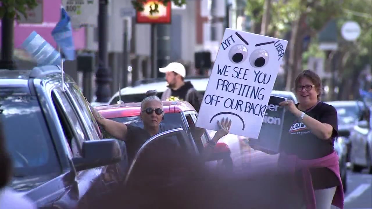 Bay Area Uber, Lyft drivers rally on 500-mile 'pilgrimage' to Sacramento