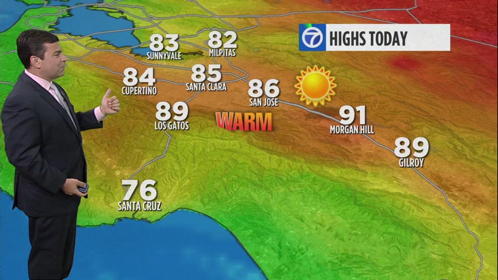 AccuWeather forecast Heat still tapering, touch of humidity today