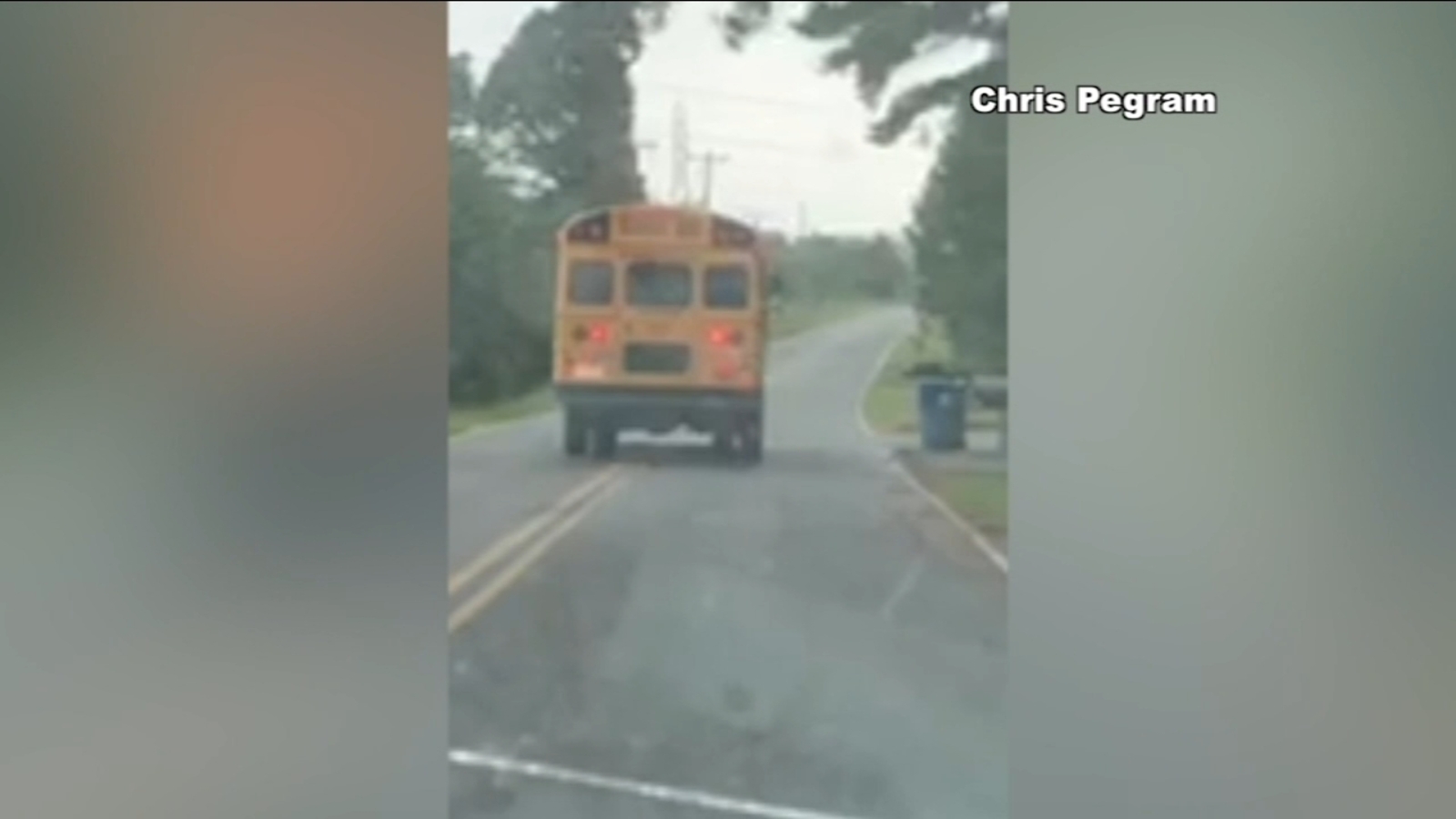 Video shows school bus driving erratically in Guilford County, North