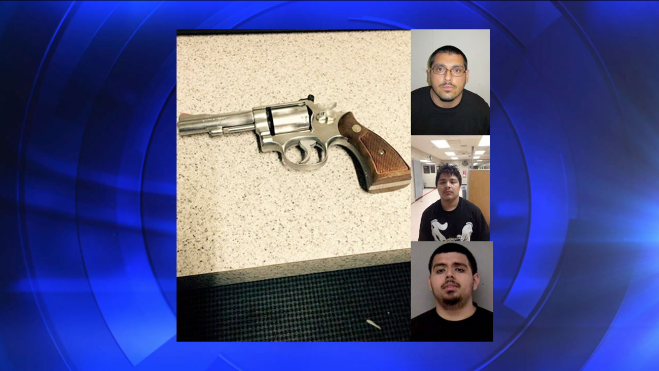 Lawnmower theft suspects: Alan Ochoa (Top), Cesar Cruz (Middle) and Jonathan Victorino (Bottom)