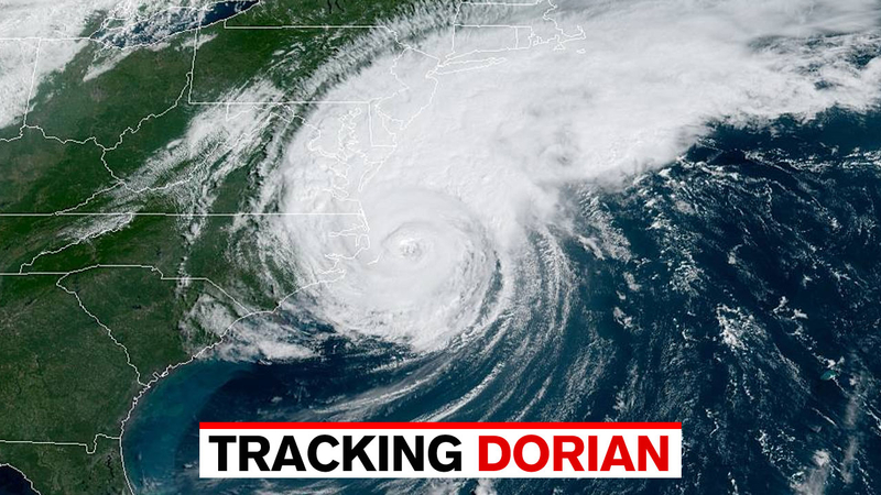 Hurricane Dorian Tracker Hurricane Dorian S Eye Makes Landfall At Cape Hatteras North Carolina Abc7 New York