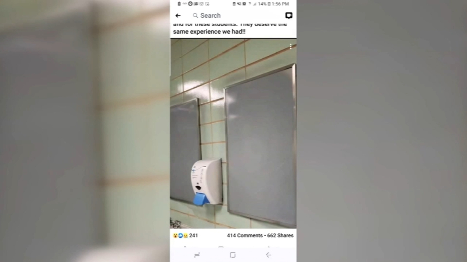 School Bathroom Mirror