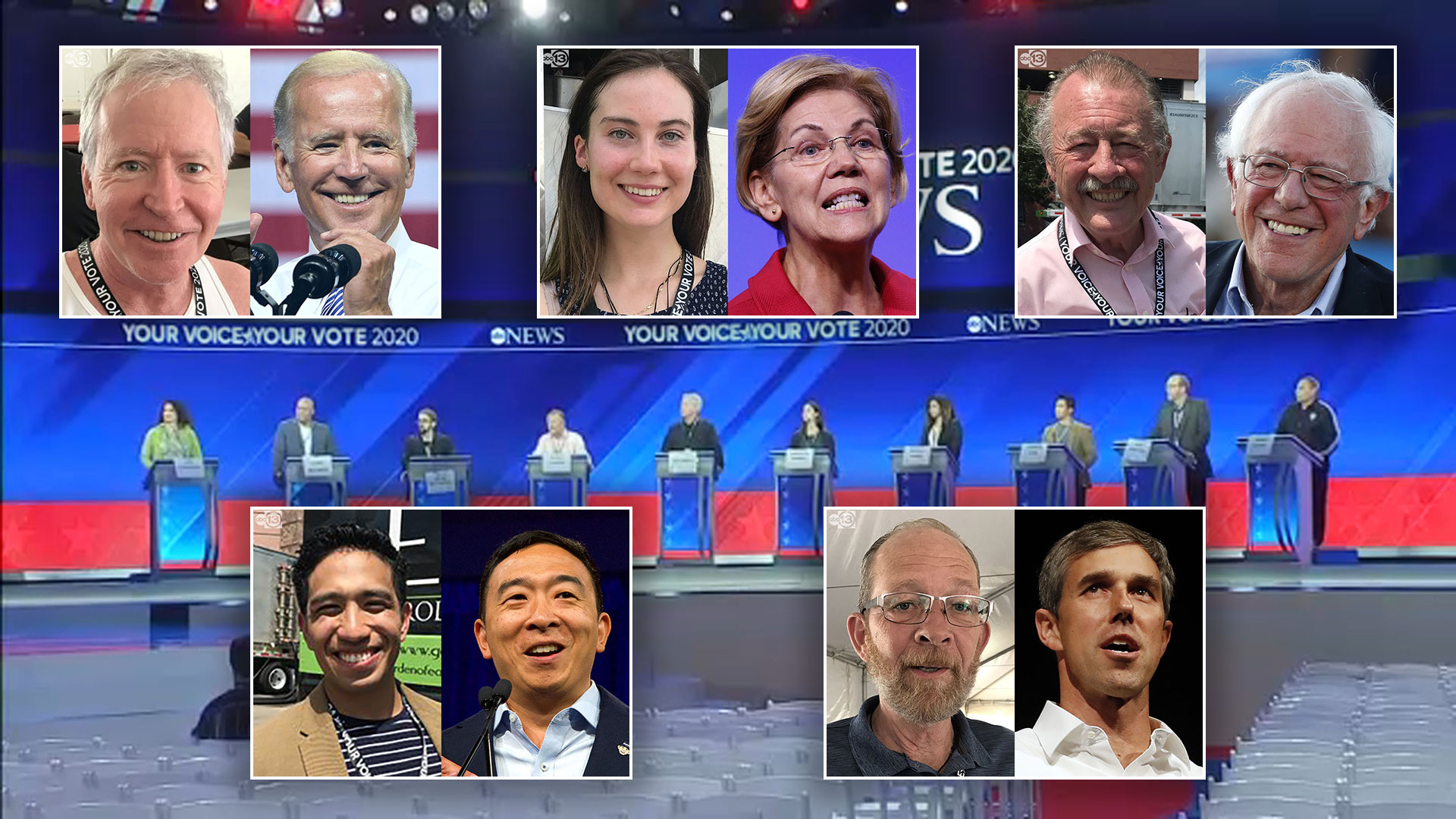 HOUSTON DEBATE: Actors stand in for the candidates