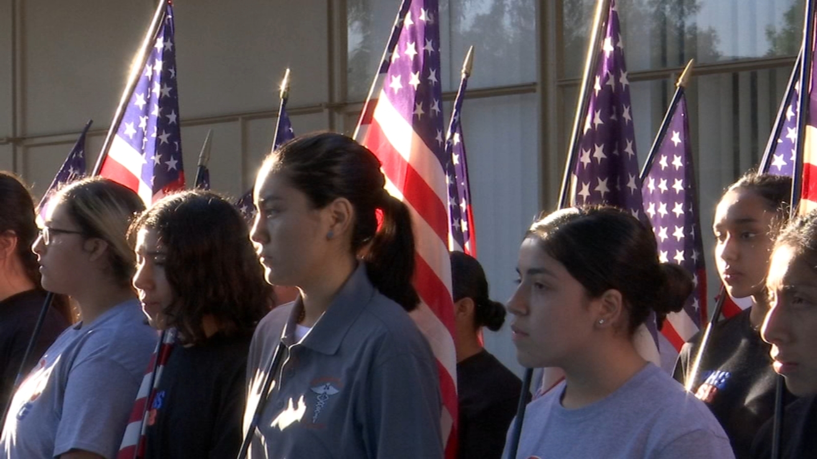 Students at Duncan Polytech High School in Fresno remember 9/11 with