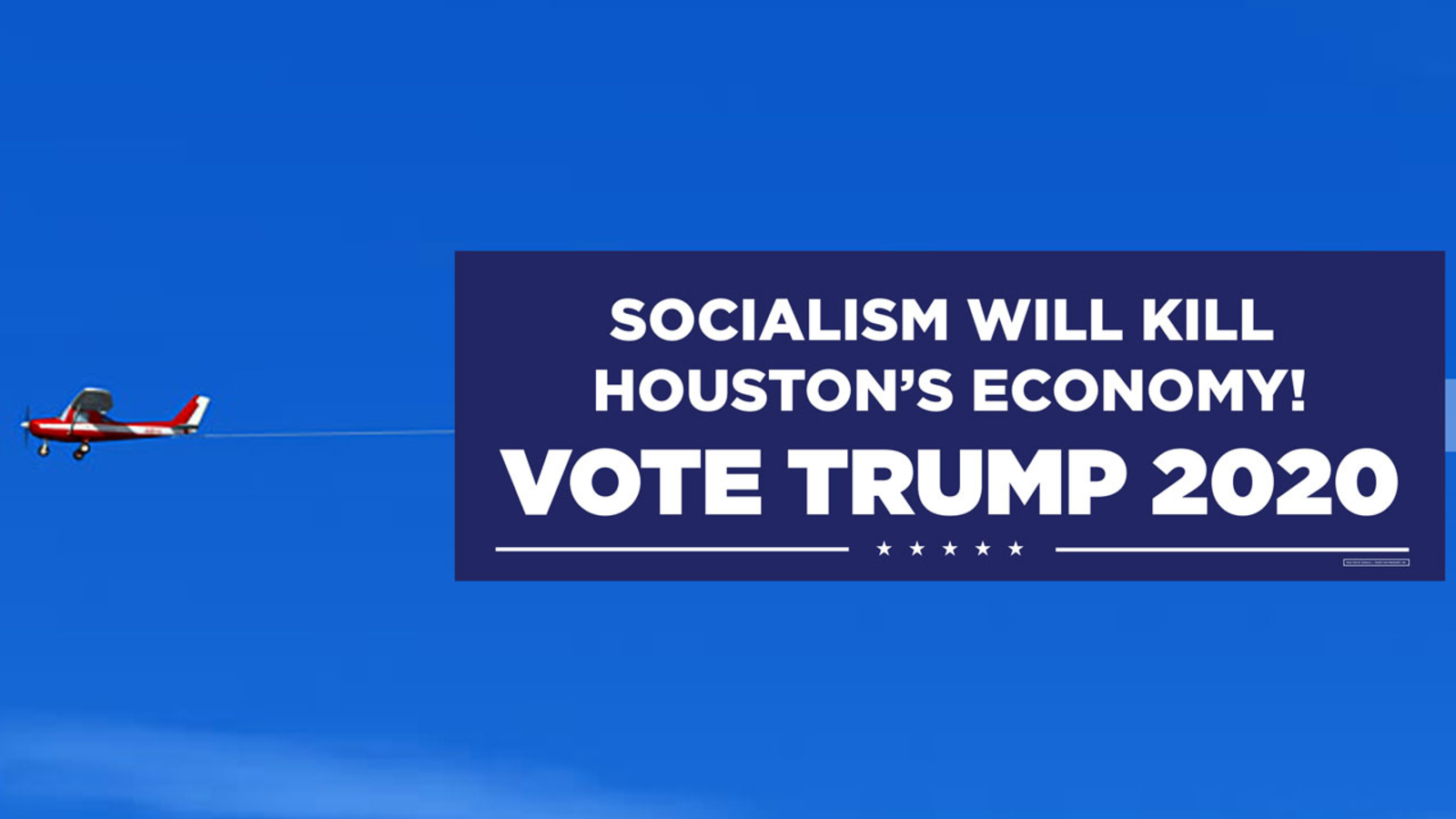 Trump To Fly Message Over Houston Democratic Debate Abc13 Com