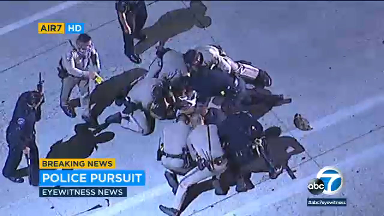 Suspect in custody after high-speed chase through LA