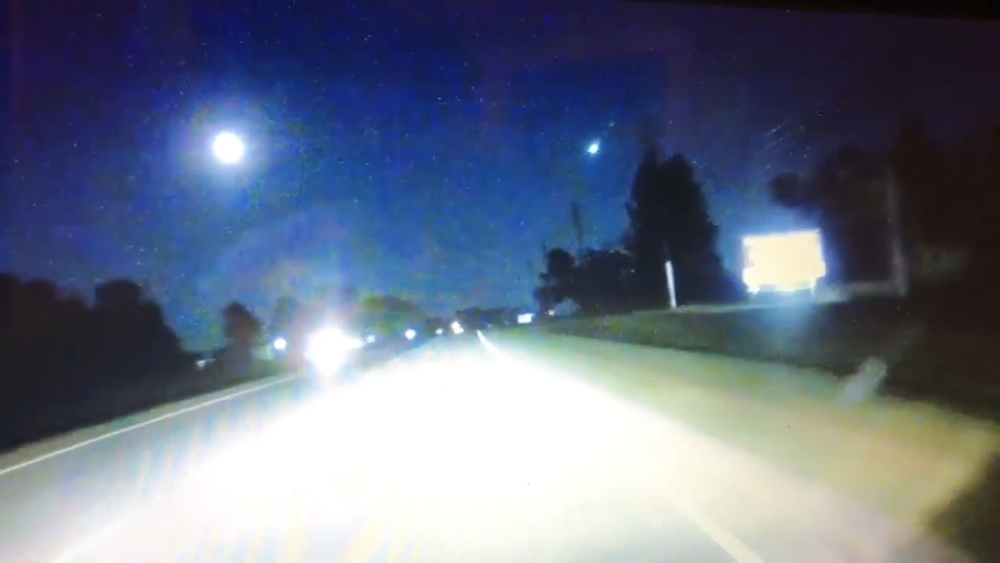 VIDEO: Fireball streaks across the North Carolina sky Thursday night