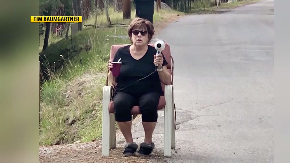Grandmother uses hairdryer to deter speeders in her neighborhood