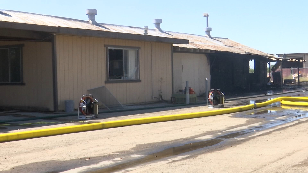 Flames rip through storage facility in Clovis