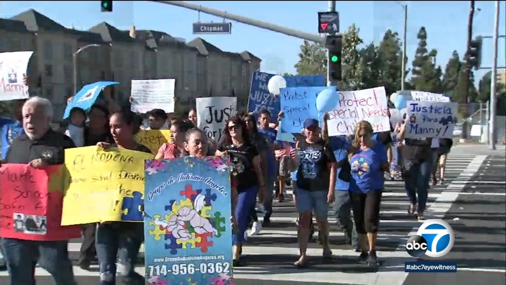 'Justice for Manny' rally supports OC special-needs student who died in crash