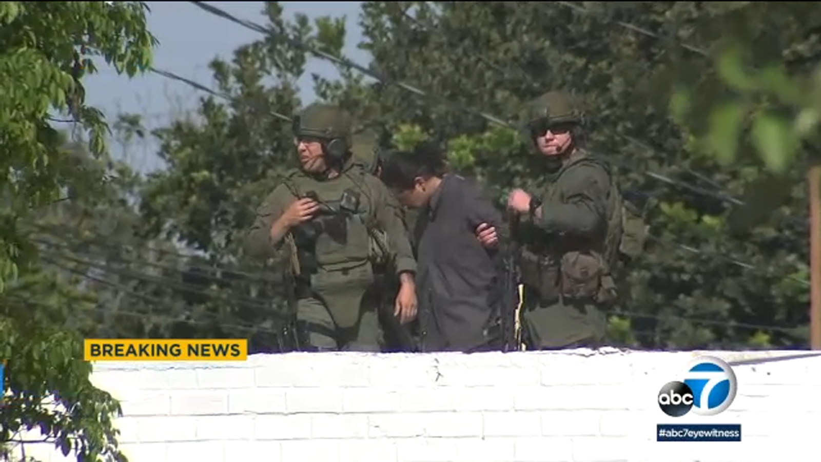 Man with long rifle fitted with scope taken into custody after ...