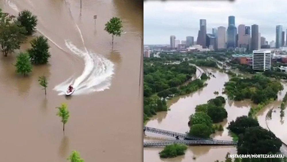 Allen Parkway became a jet ski playground during Imelda