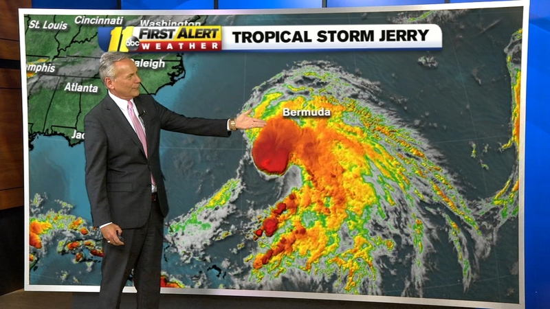 Hurricane center NHC NOAA: Tropical Storm Jerry, Tropical Storm Karen, Tropical Storm Lorenzo