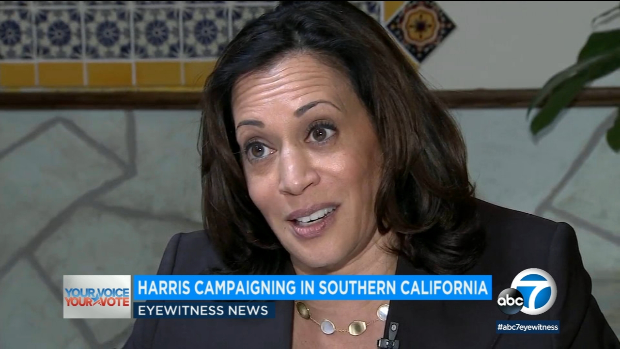 Kamala Harris makes campaign stops at Wiltern, Guelaguetza