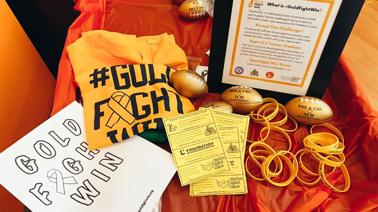 Humble ISD goes for the gold for kids with cancer
