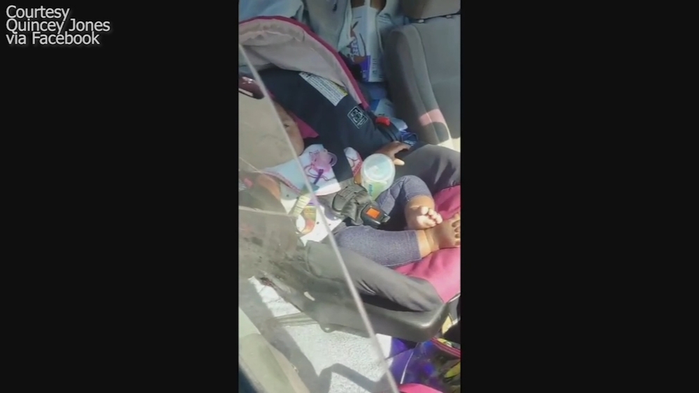 Baby found in hot car at Clayton junkyard