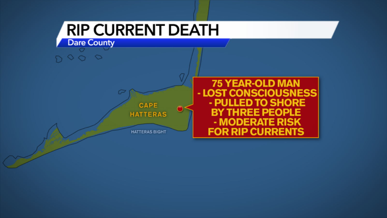New York man drowns after getting caught in rip current in the Atlantic Ocean near North