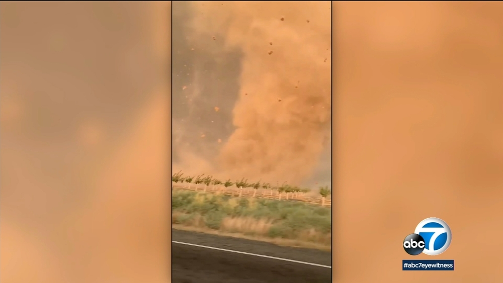 Rare California tornado captured on camera