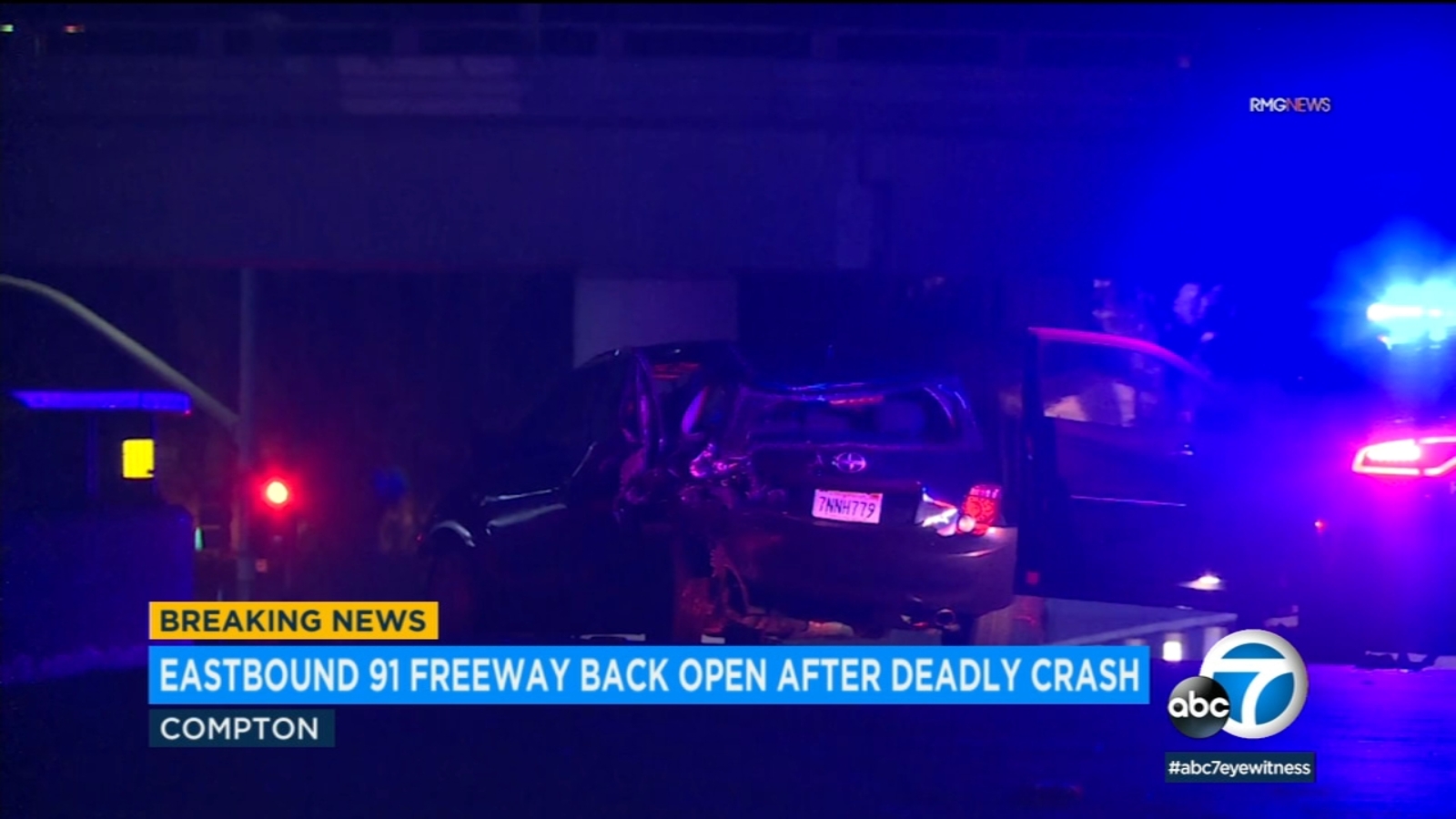 Crash on eastbound 91 Freeway in Compton leaves 1 dead ABC7 Los Angeles