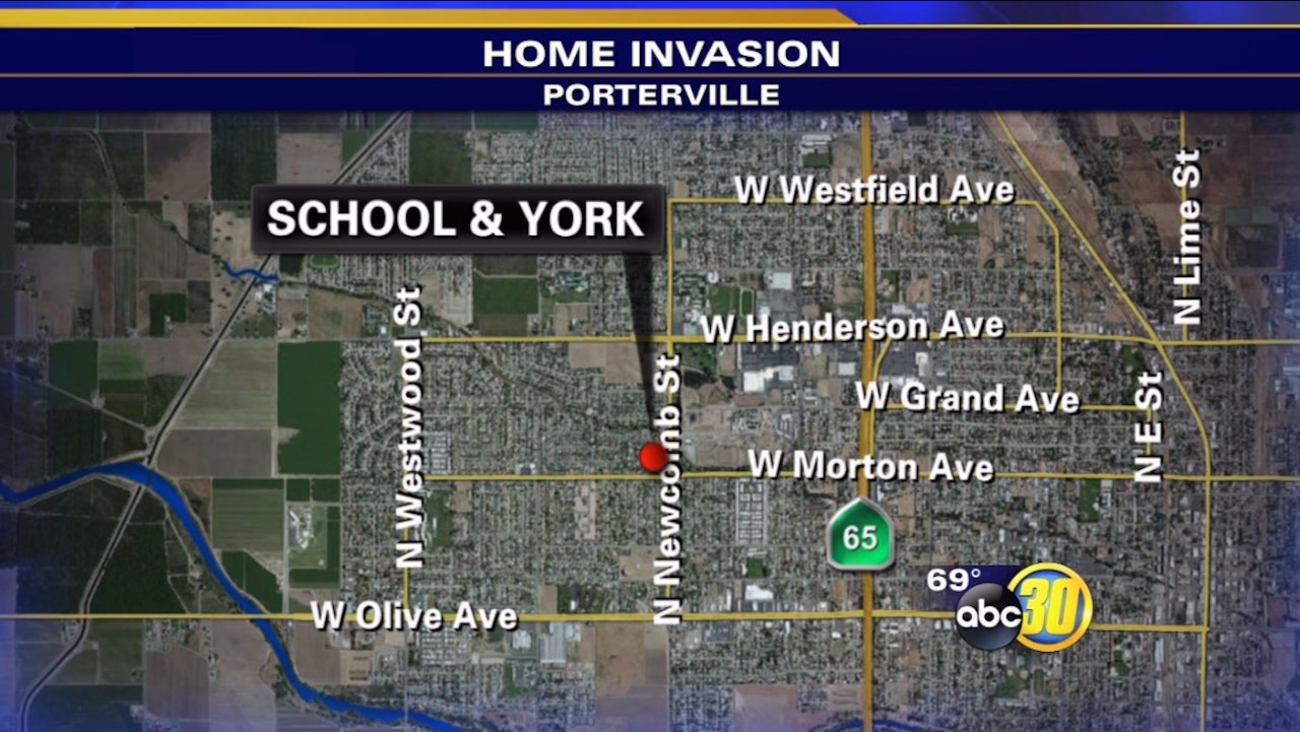 Victims lock themselves in closet during Porterville home-invasion robbery