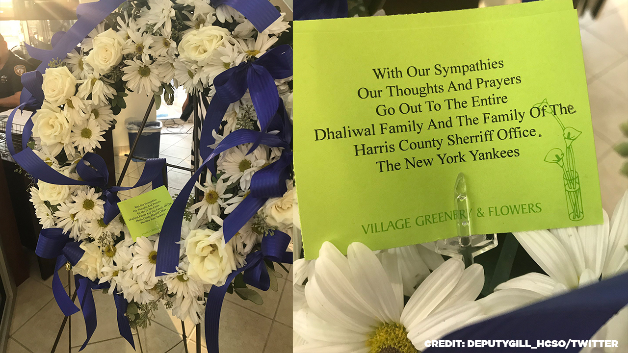 NY Yankees send bouquet to fallen Harris Co. deputy
