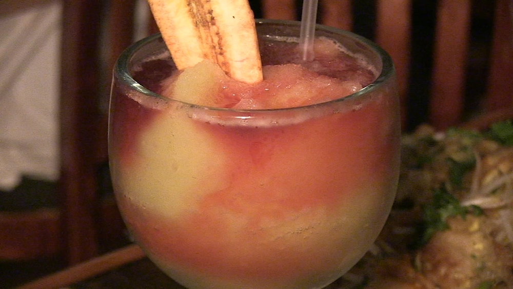 Extra Course: A frozen cocktail made with curry at the Fireside in Edgewater